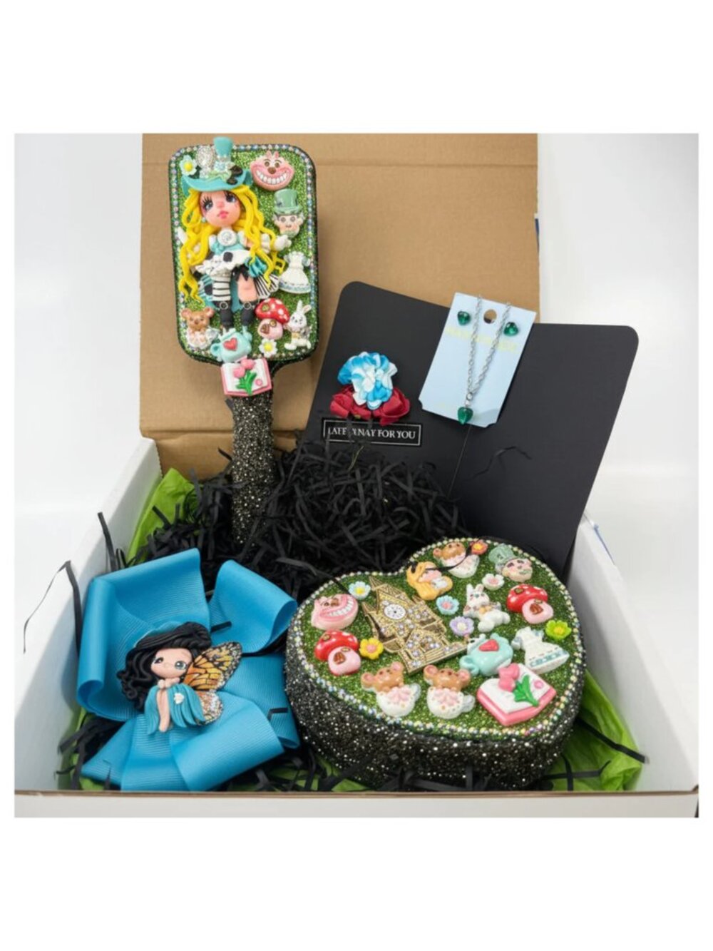 Birthday Gift Set for Teen Girls | Brush & Jewelry Box